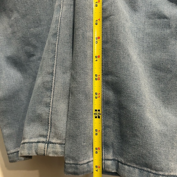 Women’s Bohemian Harem Denim Overalls Blue Tides - Picture 6 of 8